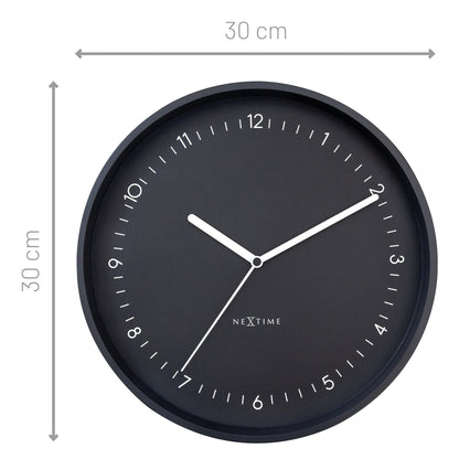 🏛️ Berlin Wandklok 30cm - Aluminium Design
