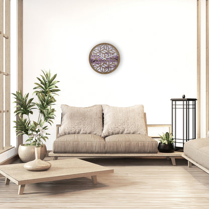 🧘 Yogi Wandklok 40cm Paars