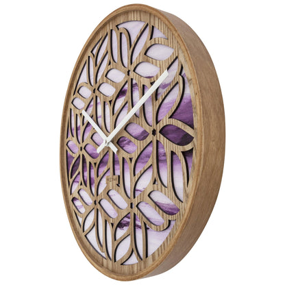 🧘 Yogi Wandklok 40cm Paars