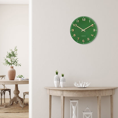 💚 Classy Medium Wandklok 40cm Groen
