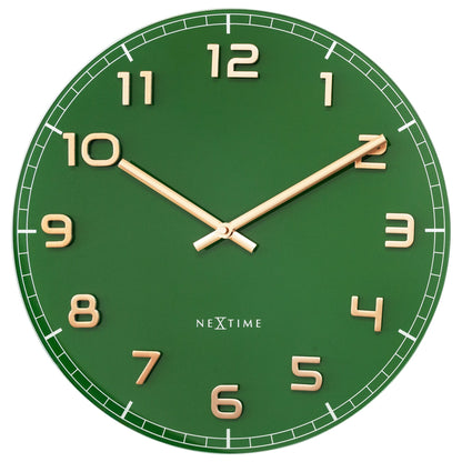 💚 Classy Medium Wandklok 40cm Groen