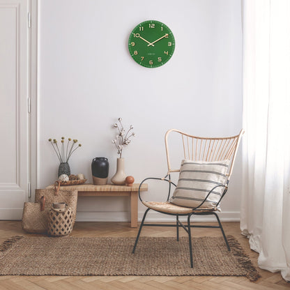 💚 Classy Medium Wandklok 40cm Groen