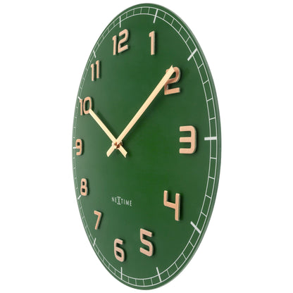 💚 Classy Medium Wandklok 40cm Groen