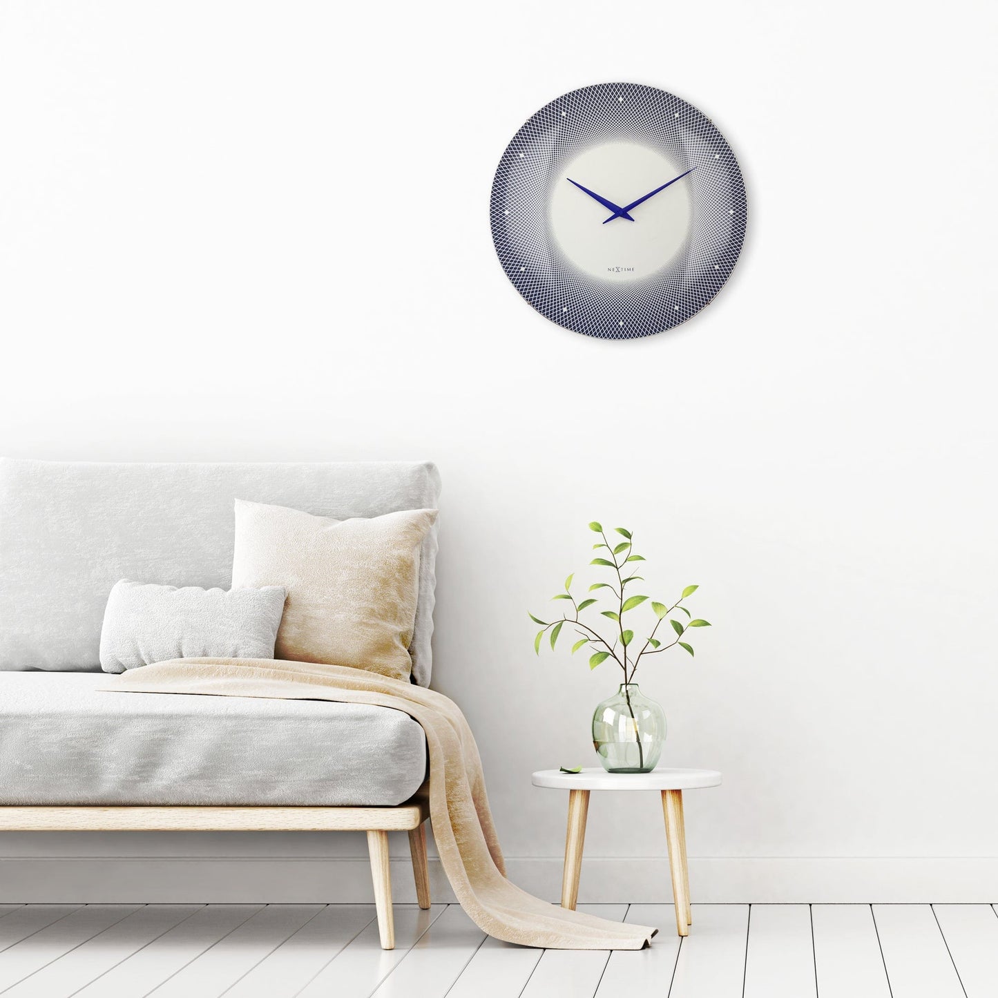 🌊 Deep 50 Large Wandklok Koepel Glas