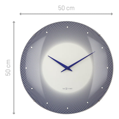 🌊 Deep 50 Large Wandklok Koepel Glas