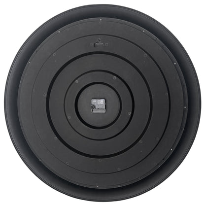 🕰️ NeXtime Chopin Large Wandklok 76cm - Zwart/Grijs Plastic Design