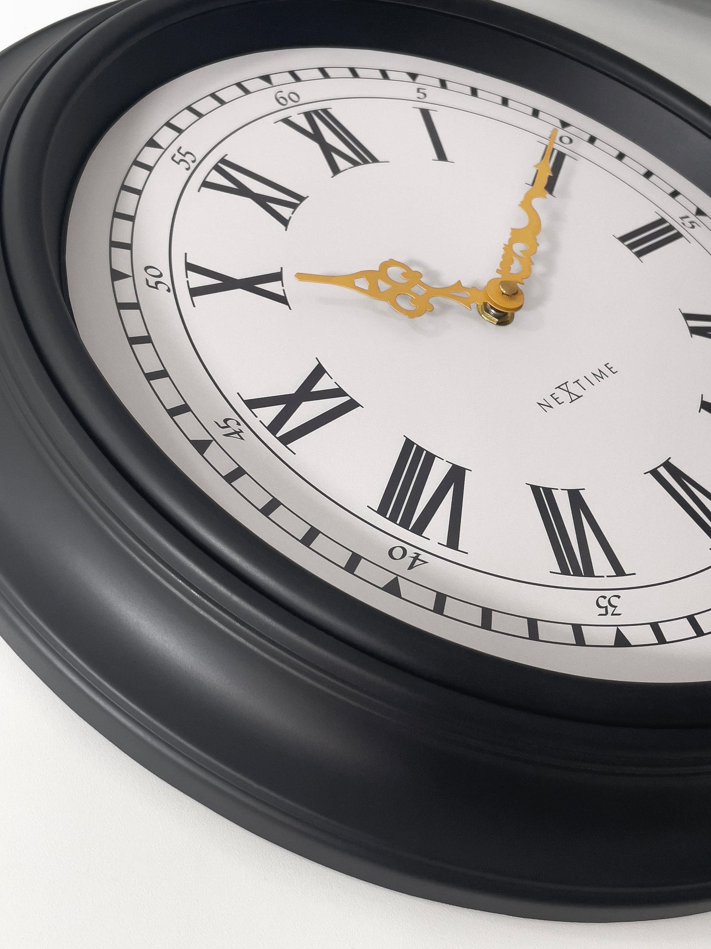 🎼 NeXtime Chopin Wandklok 40cm - Zwart/Grijs Design