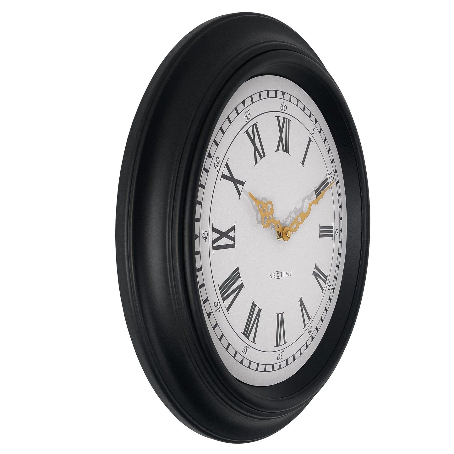 🎼 NeXtime Chopin Wandklok 40cm - Zwart/Grijs Design