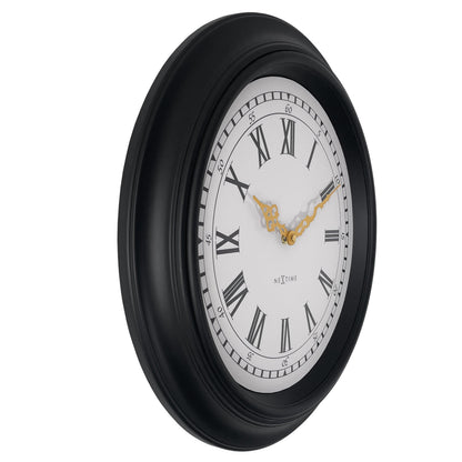 🎼 NeXtime Chopin Wandklok 40cm - Zwart/Grijs Design