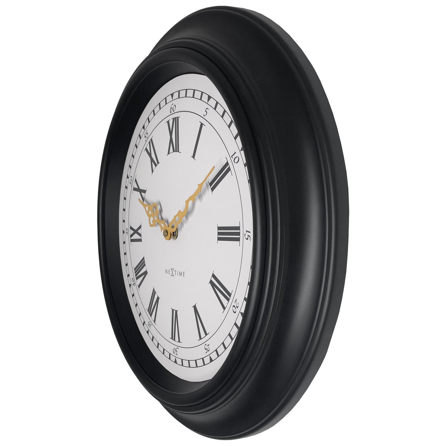 🎼 NeXtime Chopin Wandklok 40cm - Zwart/Grijs Design