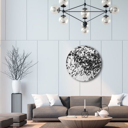 ✨ NeXtime Fragments Wandklok 80cm - RVS Design