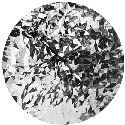 ✨ NeXtime Fragments Wandklok 80cm - RVS Design