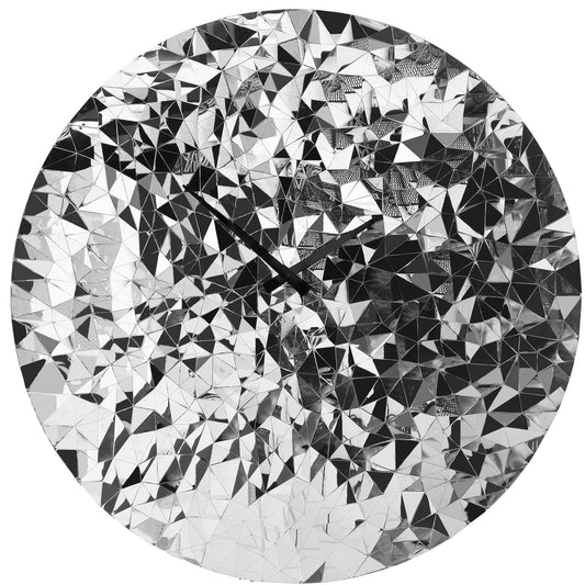 ✨ NeXtime Fragments Wandklok 80cm - RVS Design
