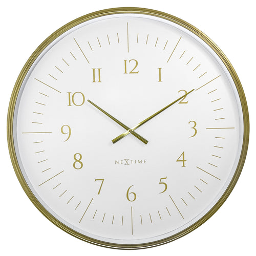 🌌 NeXtime Galaxy Large Wandklok 77cm - Zwart/Wit Ruimte Design