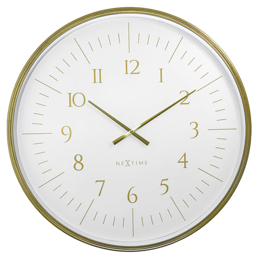 🌌 NeXtime Galaxy Large Wandklok 77cm - Zwart/Wit Ruimte Design