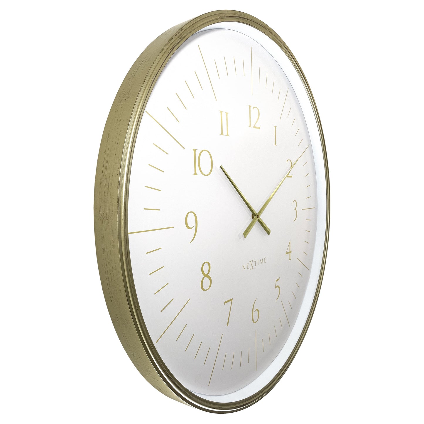 🌌 NeXtime Galaxy Large Wandklok 77cm - Zwart/Wit Ruimte Design