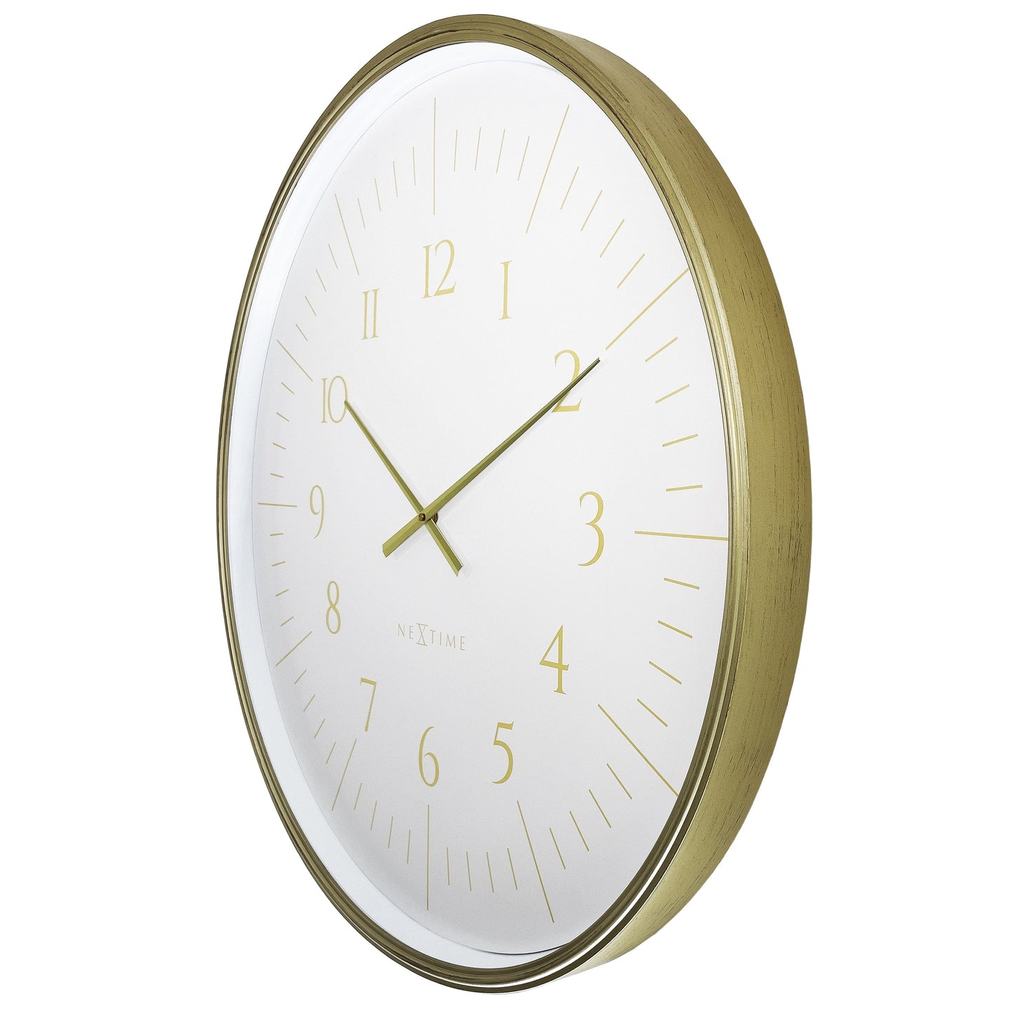🌌 NeXtime Galaxy Large Wandklok 77cm - Zwart/Wit Ruimte Design