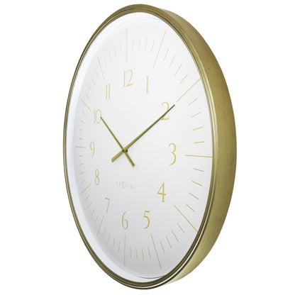 🌌 NeXtime Galaxy Large Wandklok 77cm - Zwart/Wit Ruimte Design