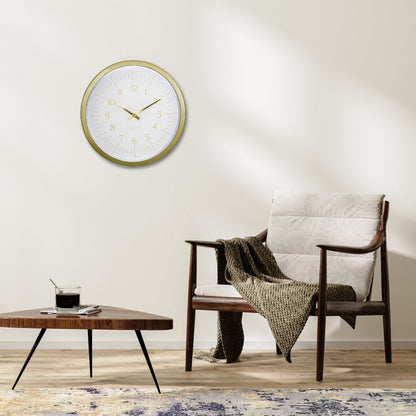 🌌 NeXtime Galaxy Wandklok 40cm - Zwart/Wit Ruimte Design