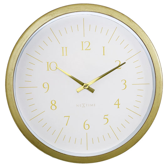 🌌 NeXtime Galaxy Wandklok 40cm - Zwart/Wit Ruimte Design
