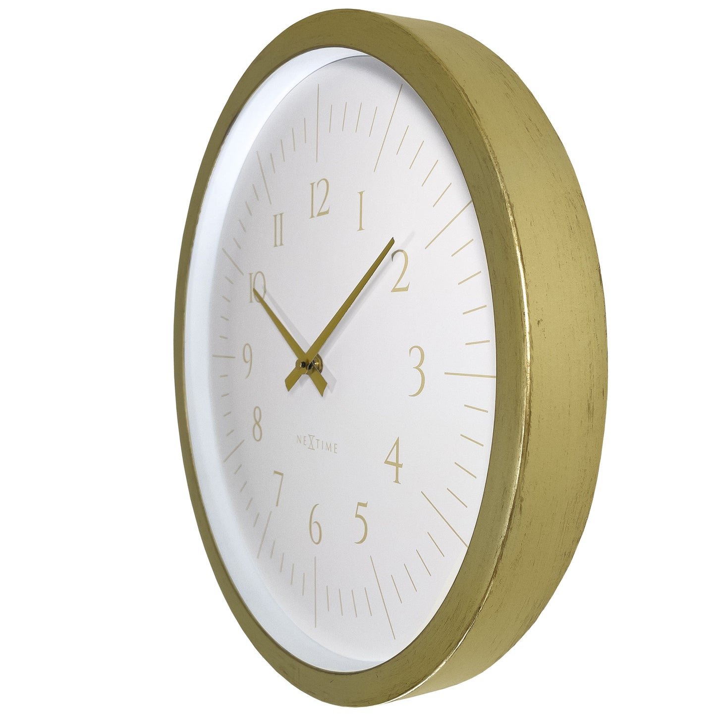 🌌 NeXtime Galaxy Wandklok 40cm - Zwart/Wit Ruimte Design
