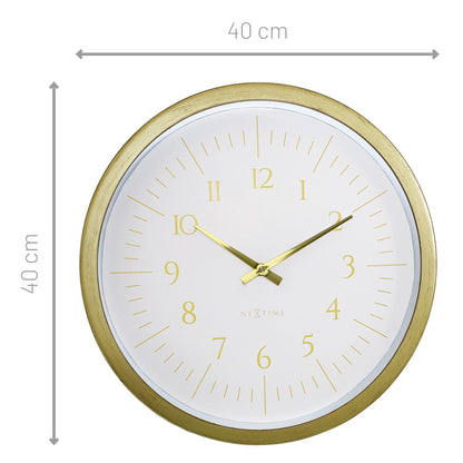 🌌 NeXtime Galaxy Wandklok 40cm - Zwart/Wit Ruimte Design