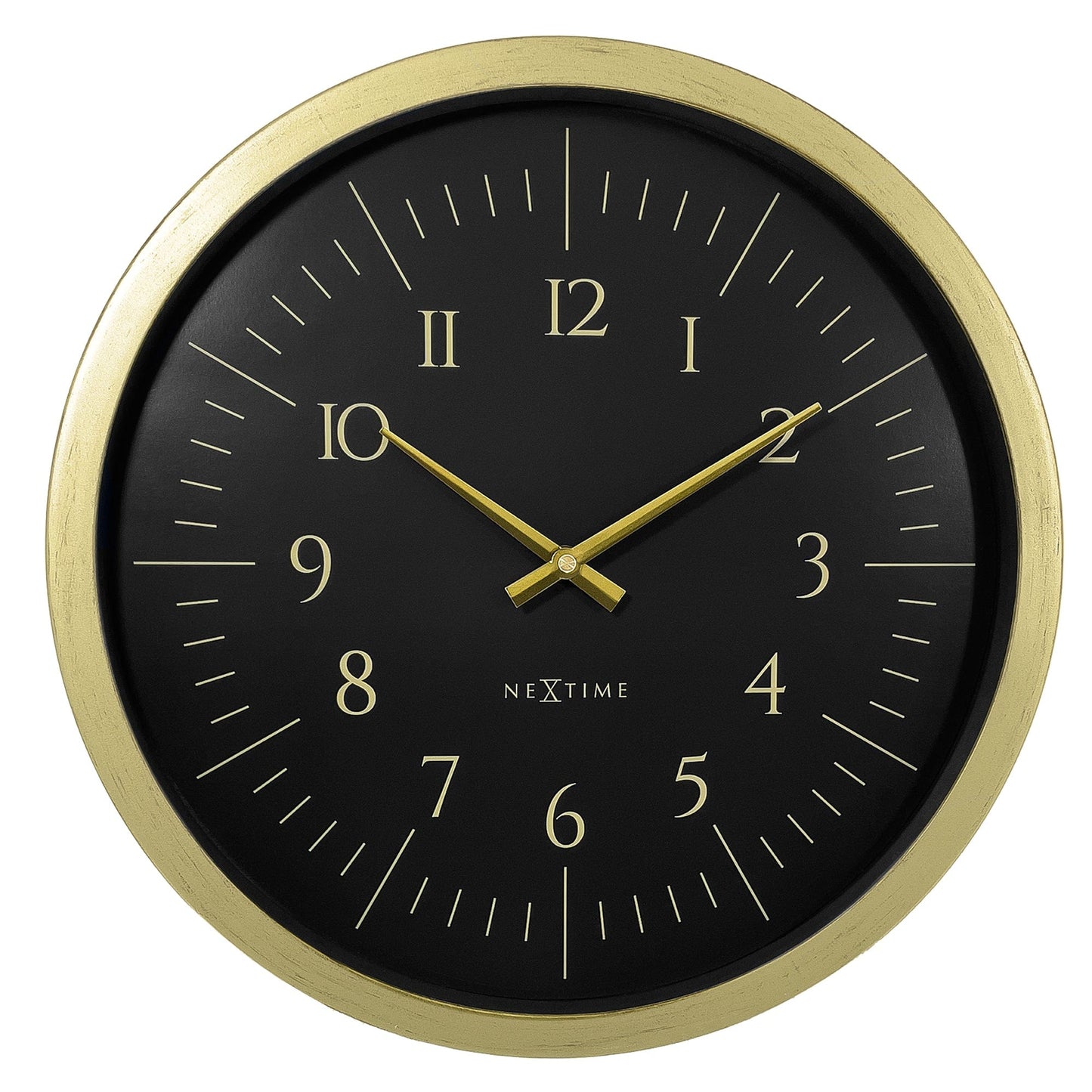 🌌 NeXtime Galaxy Wandklok 40cm - Zwart/Wit Ruimte Design