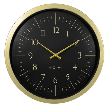 🌌 NeXtime Galaxy Wandklok 40cm - Zwart/Wit Ruimte Design