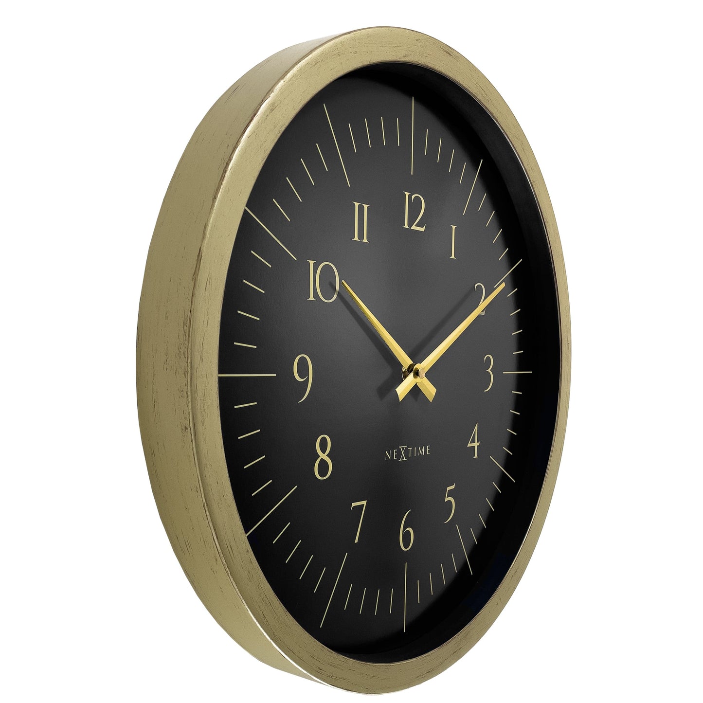 🌌 NeXtime Galaxy Wandklok 40cm - Zwart/Wit Ruimte Design
