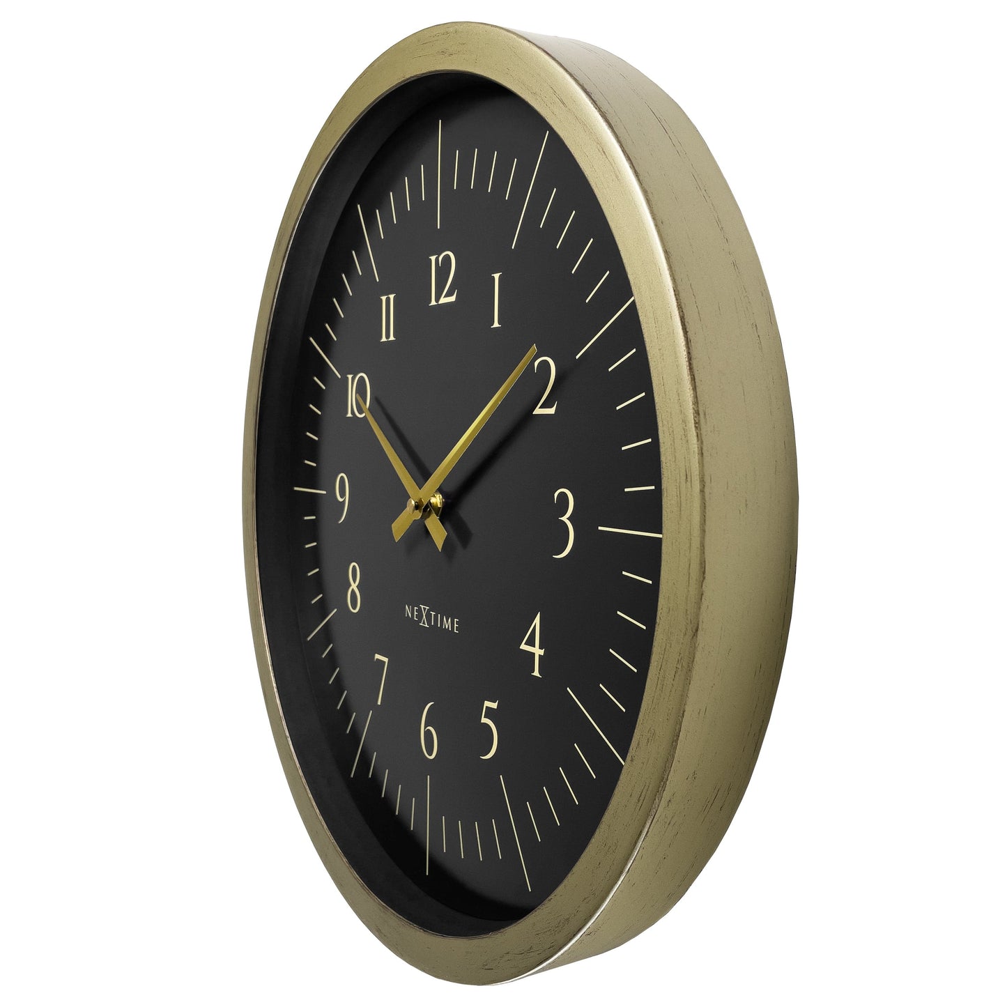 🌌 NeXtime Galaxy Wandklok 40cm - Zwart/Wit Ruimte Design