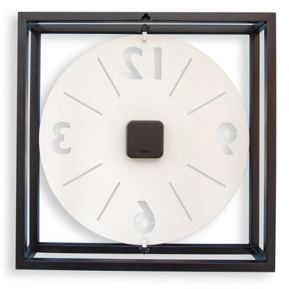 ⏰ NeXtime Time Frame 2-in-1 Klok 40cm - Tafel & Wandklok Zwart/Wit Metaal