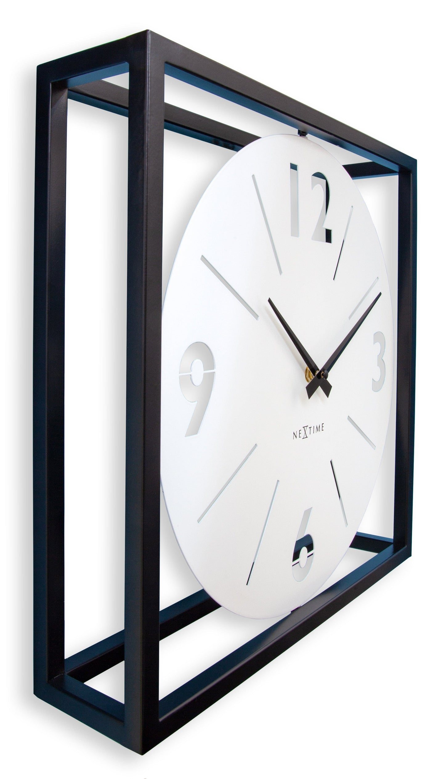 ⏰ NeXtime Time Frame 2-in-1 Klok 40cm - Tafel & Wandklok Zwart/Wit Metaal