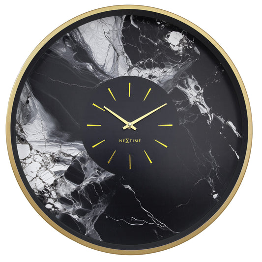 💎 NeXtime Marble Duo Wandklok 48cm