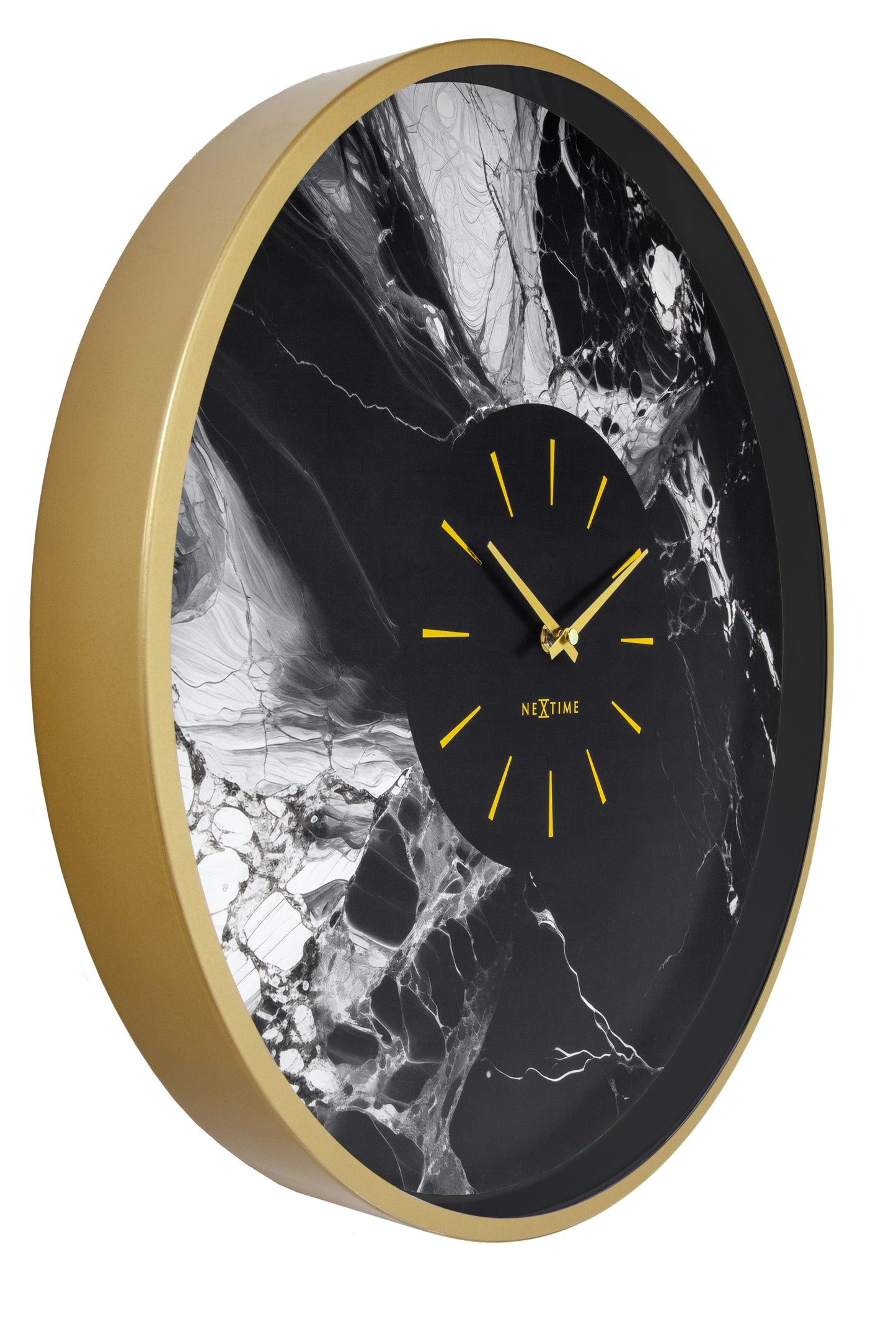 💎 NeXtime Marble Duo Wandklok 48cm