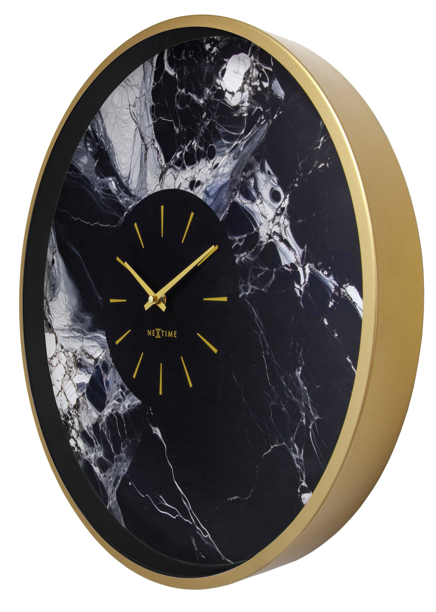 💎 NeXtime Marble Duo Wandklok 48cm