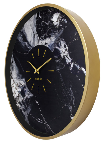 💎 NeXtime Marble Duo Wandklok 48cm
