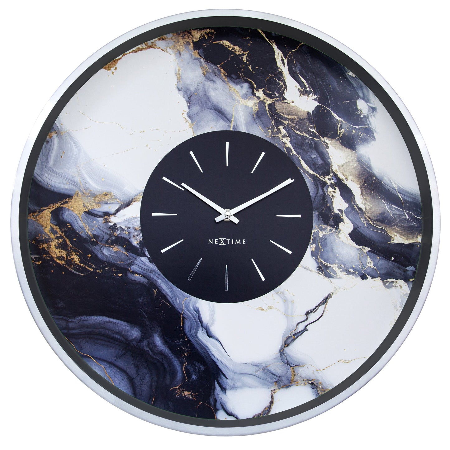 💎 NeXtime Marble Duo Wandklok 48cm
