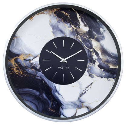 💎 NeXtime Marble Duo Wandklok 48cm