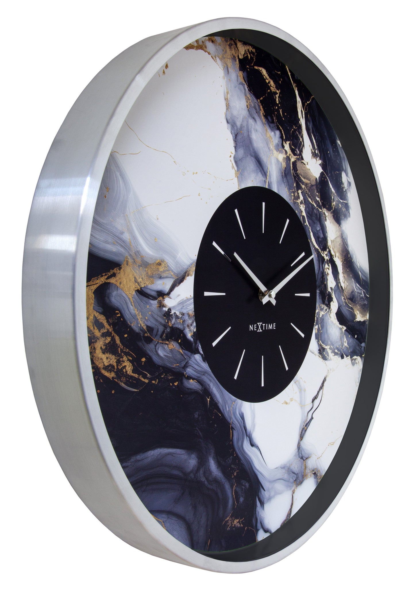 💎 NeXtime Marble Duo Wandklok 48cm
