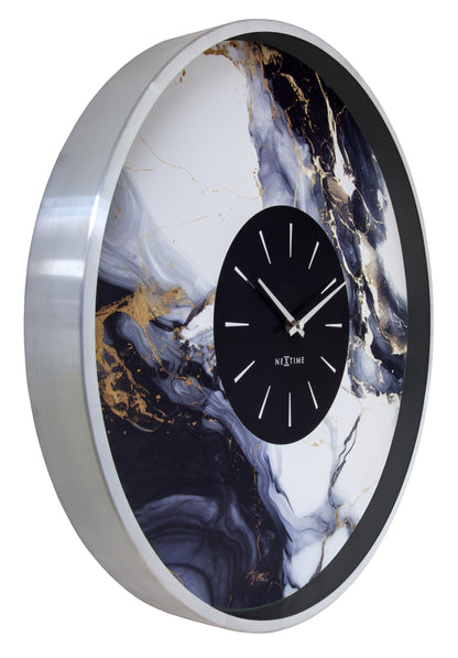 💎 NeXtime Marble Duo Wandklok 48cm