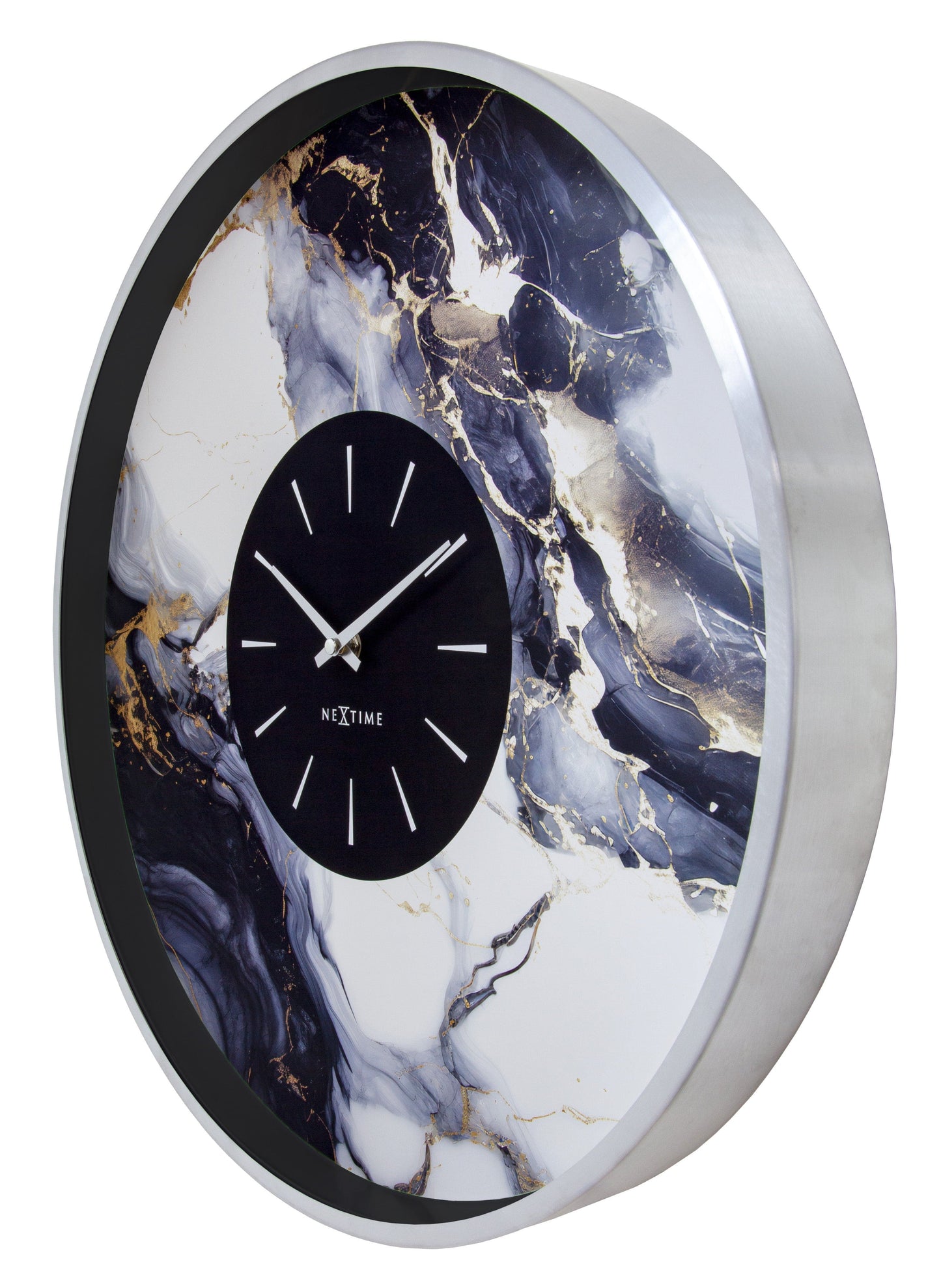 💎 NeXtime Marble Duo Wandklok 48cm
