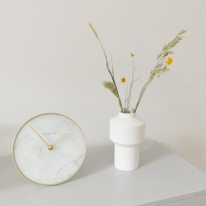 💎 Marble Tafel/Wandklok 20cm Marmer