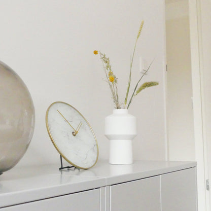 💎 Marble Tafel/Wandklok 20cm Marmer