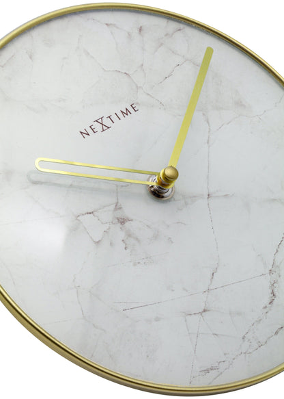 💎 Marble Tafel/Wandklok 20cm Marmer