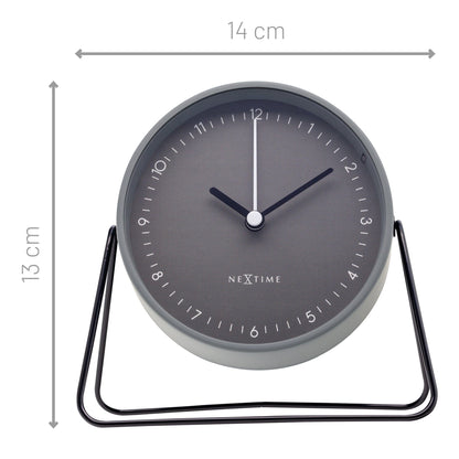 ⏰ Berlin Table Wekker 14x13x7cm - Metaal Design