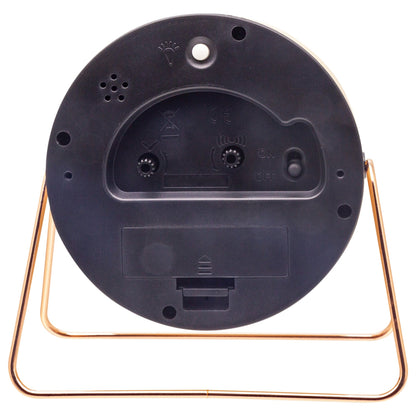 ⏰ Berlin Table Wekker 14x13x7cm - Metaal Design