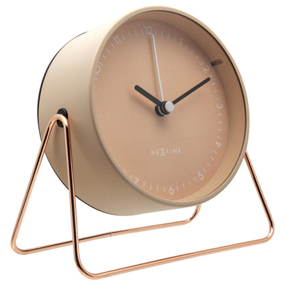 ⏰ Berlin Table Wekker 14x13x7cm - Metaal Design