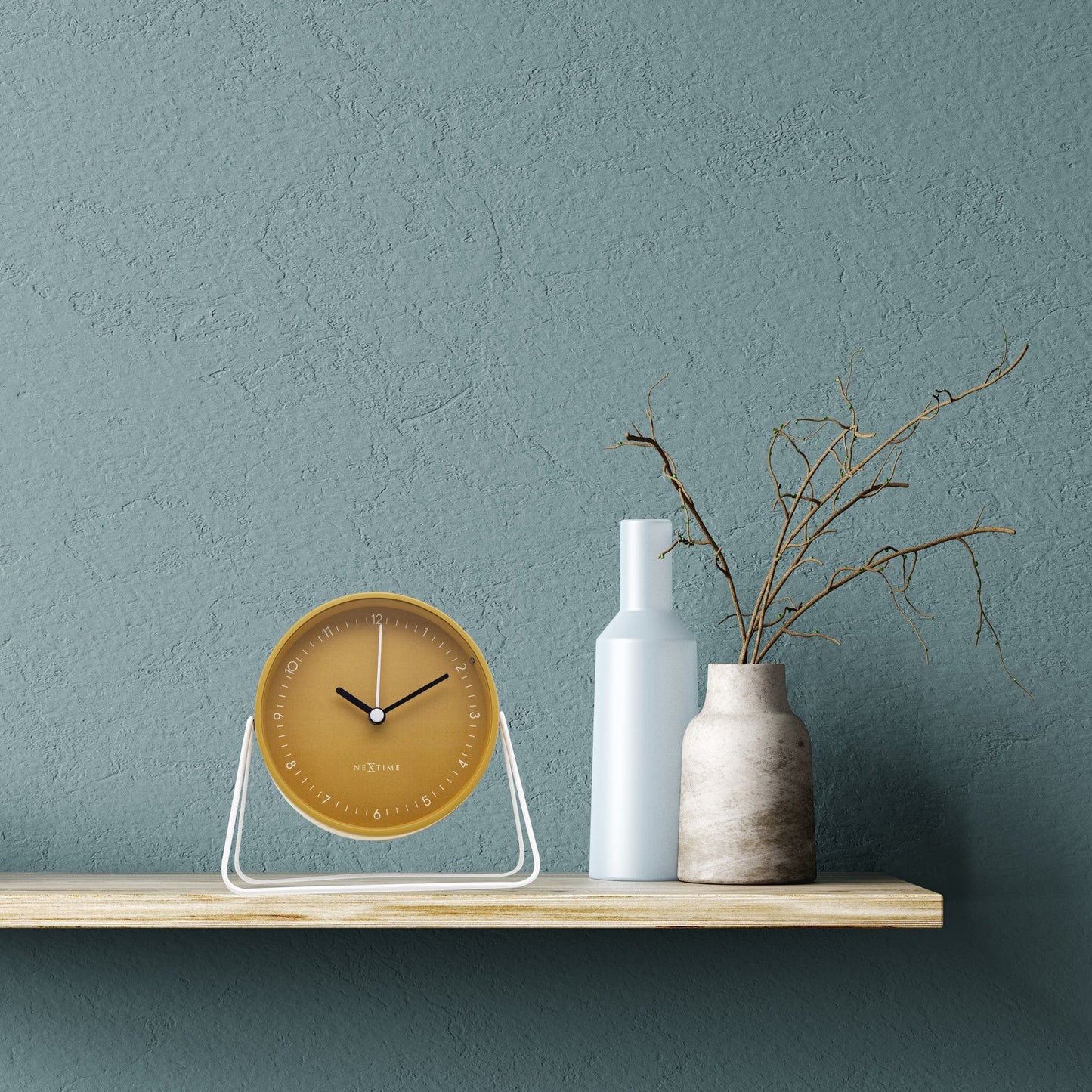 ⏰ Berlin Table Wekker 14x13x7cm - Metaal Design