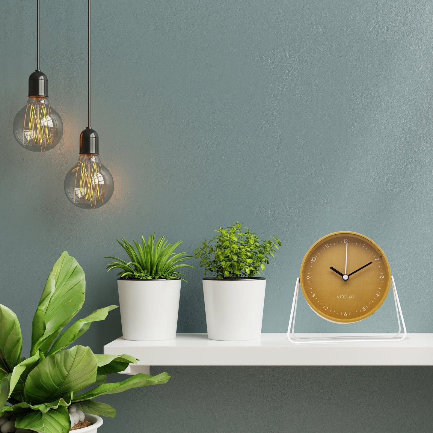 ⏰ Berlin Table Wekker 14x13x7cm - Metaal Design
