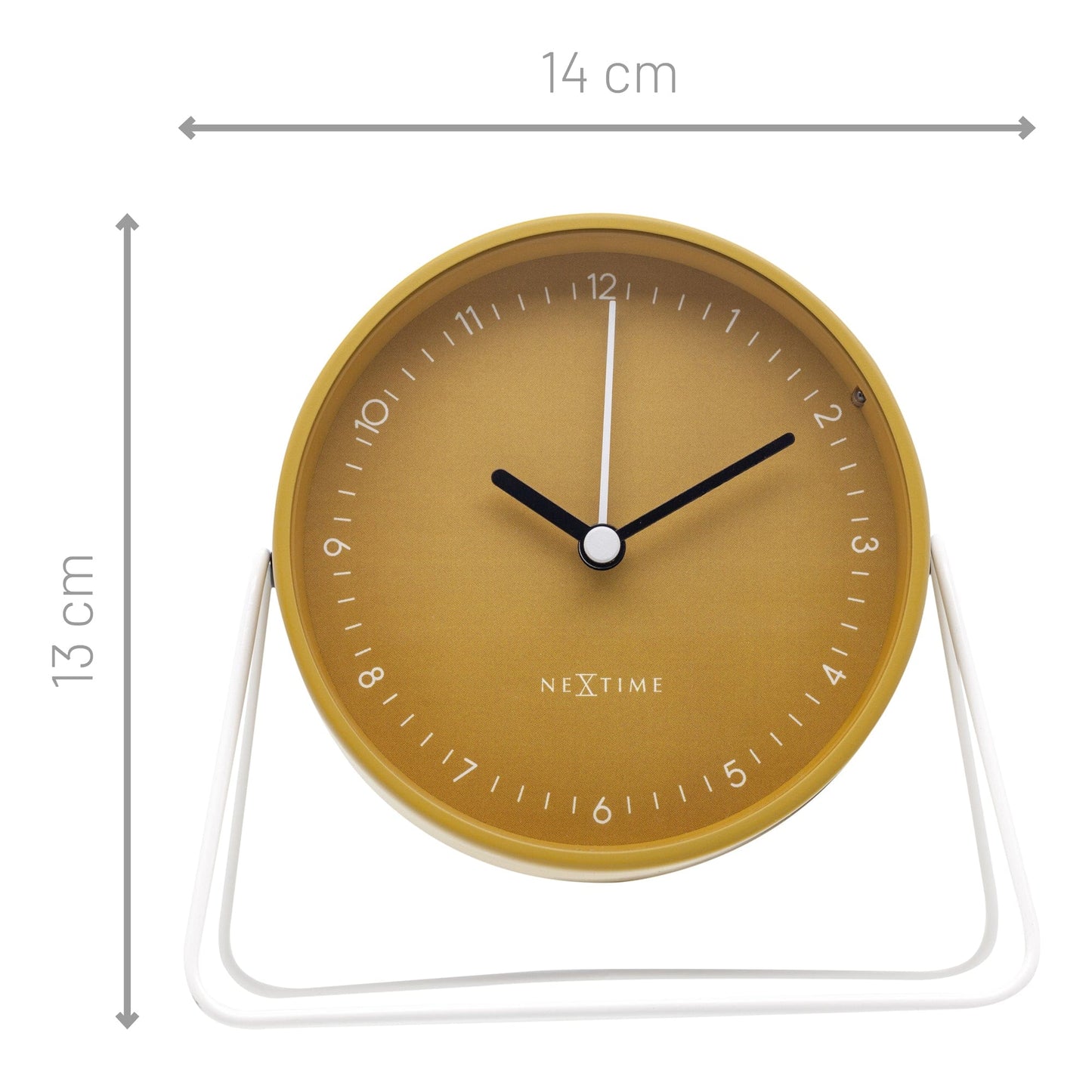 ⏰ Berlin Table Wekker 14x13x7cm - Metaal Design